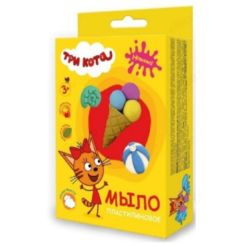Мыло туалетное Три кота, пластилиновое ассорти, 75 г