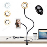 Трипод Огонек OG-SMH05 лампа кольцевидная на прищепке (9см)