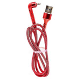 Кабель USB - micro USB 1м 2.4A Орбита OT-SMM51 угловой, тканевая оплетка