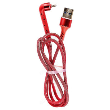 Кабель USB - micro USB 1м 2.4A Орбита OT-SMM51 угловой, тканевая оплетка