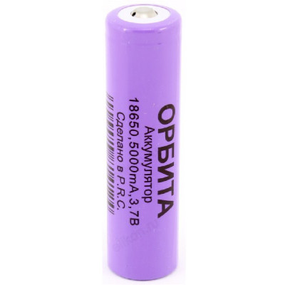 Аккумулятор 18650, 3,7 V, 2200 mAh