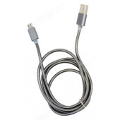 Кабель USB - micro USB 1м 2A Орбита KM-131/OT-SMM21 металлическая оплетка Кабель USB - micro USB 1м 2A Орбита KM-131/OT-SMM21 металлическая оплетка
