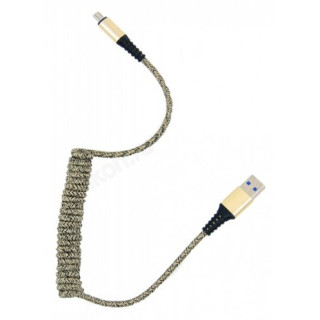 Кабель micro USB - USB 1м Орбита KM-137 2A (витой, ткан. оплетка)