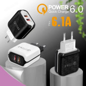 Зарядка сетевая Орбита OT-APU43 QC3.0, 3100mA Зарядка сетевая Орбита OT-APU43 QC3.0, 3100mA