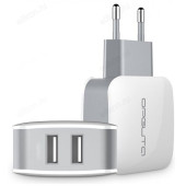 Зарядка сетевая Орбита OT-APU53 5В 2400mA 2USB Зарядка сетевая Орбита OT-APU53 5В 2400mA 2USB