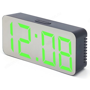 Часы настольные Орбита OT-CLT05, пластик, зеленые