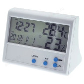 Термометр-гигрометр Орбита TH902 (часы, будильник)