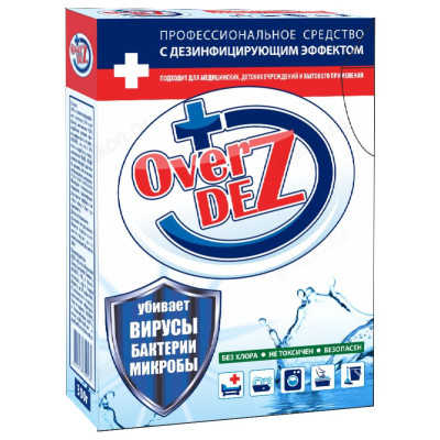 Порошок чистящий OVERDEZ 300г дезинфиц