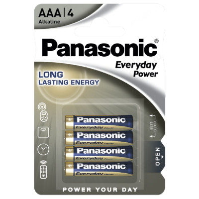 Батарейка Panasonic ААА/LR03 EVERYDAY, 1.5 V