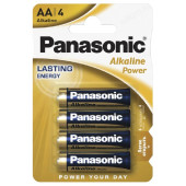 Батарейка пальчиковая AA/LR6 щелочная Panasonic Alkaline Power BL-4
