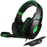 Гарнитура проводная накладная игровая Panteon GHP-100 черно-зеленая