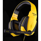 Гарнитура проводная накладная игровая Panteon GHP-100 черно-желтая