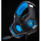 Гарнитура проводная накладная игровая Panteon GHP-250 черно-синяя(2х3, 5мм mini jack, многоцветная