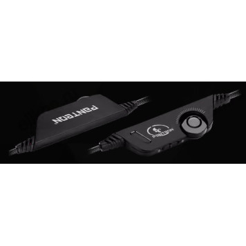 Гарнитура проводная накладная игровая  Panteon GHP-280 черно-зеленая-1