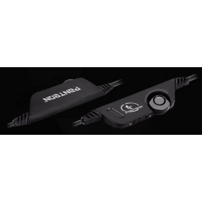 Гарнитура проводная накладная игровая  Panteon GHP-280 черно-зеленая-1