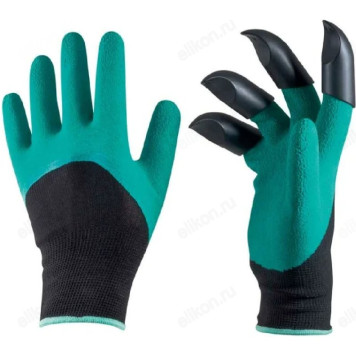Перчатки садовые с пластиковыми когтями GG-4 (L) 003656
