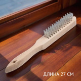 Щетка метал 4-ряда Park 109859 деревянная рукоятка