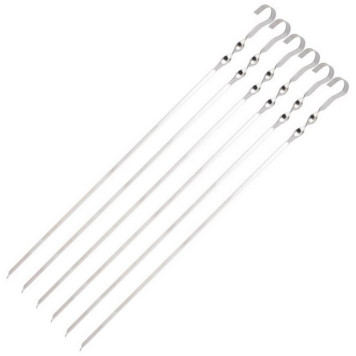 Набор шампуров ECOS 560*10*1,0мм, угловой, с витком, 6шт PARK ECOS 009382