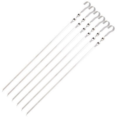 Набор шампуров ECOS 560*10*1,0мм, угловой, с витком, 6шт PARK ECOS 009382