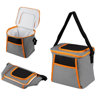 Термосумка PC2207, 12л, 26x20x24см, цвет: серо-оранжевый PARK ECOS 104569