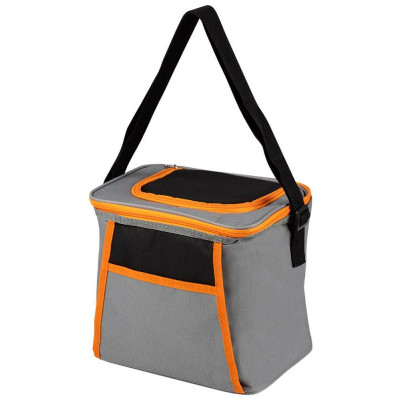 Термосумка PC2207, 12л, 26x20x24см, цвет: серо-оранжевый PARK ECOS 104569-2