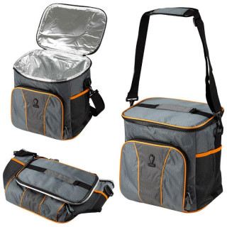 Термосумка Leonord ML15202, 20л, 30x22x30см, цвет: серый+оранжевый PARK ECOS 104933