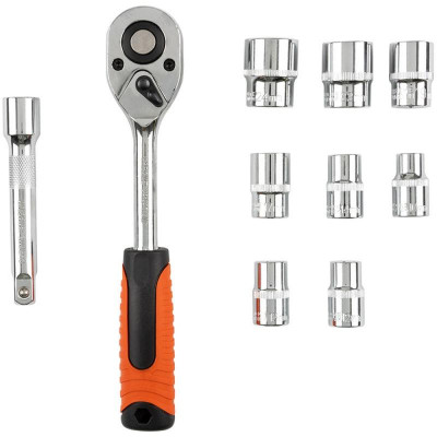 Ключ-трещотка 1/2 + торцевые головки PARK ECOS 105062