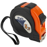 Рулетка с фиксатором прорезиненный корпус, 5м х 19мм PARK ECOS 105973