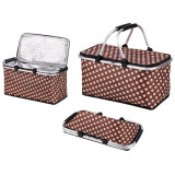 Термосумка складная с алюминиевым каркасом CB-7046-3, с принтом горошек PARK ECOS 107063