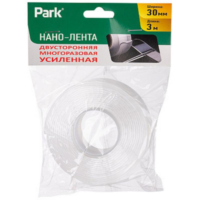 Нано-лента двусторонняя клейкая многоразовая усиленная PARK ECOS 108115-3