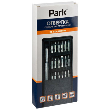 Отвертка с битами для точных работ , 26 предметов PARK ECOS 109104-5