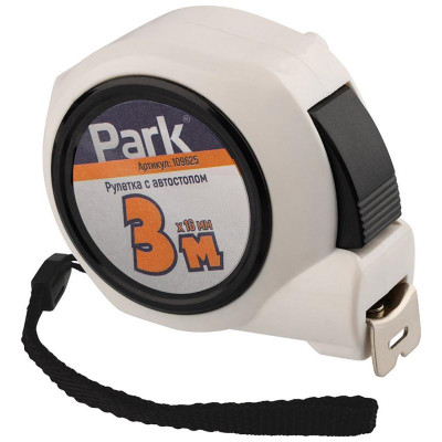 Рулетка с автостопом 3мx16мм PARK ECOS 109625