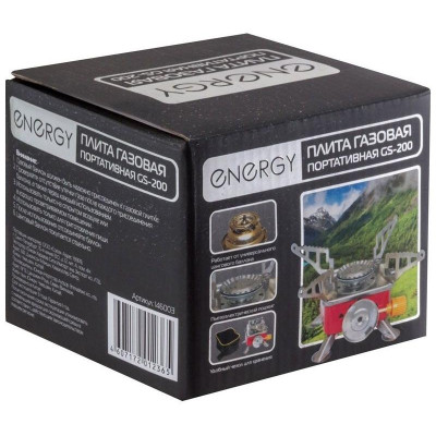 Плита газовая портативная ENERGY GS-200 (чехол+коробка) PARK ECOS 146003-2