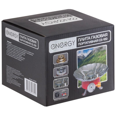 Плита газовая портативная Energy (чехол+коробка) GS-100 PARK ECOS 146006-3