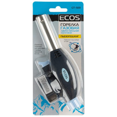 Горелка газовая портативная (лампа паяльная) ECOS GT-500 (цанговое соединение) PARK ECOS 157835-4