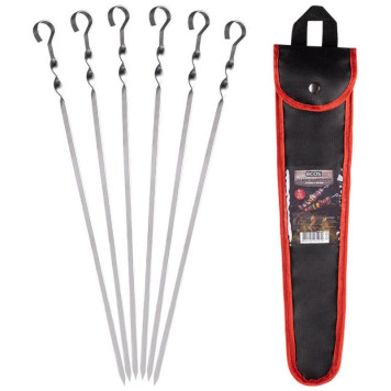 Набор шампуров ECOS (6шт, в чехле) PARK ECOS 182540