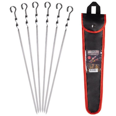 Набор шампуров ECOS (6шт, в чехле) PARK ECOS 182540