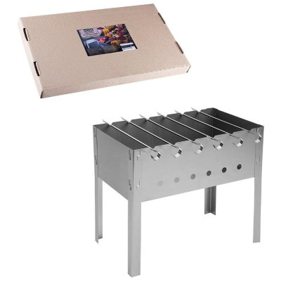 Мангал ECOS сборно-разборный 400х240х350мм, 0.50мм с 6 шампурами PARK ECOS 182542