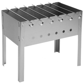 Мангал ECOS сборно-разборный 400х240х350мм, 0.50мм с 6 шампурами PARK ECOS 182542-1