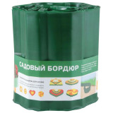 Бордюр для газонов, грядок (С) H=20 cm, L=9 m зеленый PARK ECOS 256012
