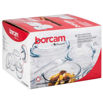 Набор посуды для СВЧ 3 предм (1л+1.5л+2л) PASABAHCE 159021