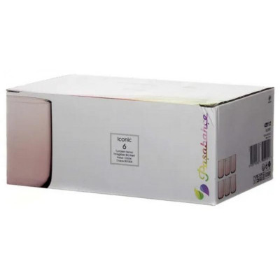 Набор стаканов ICONIC 6шт 280мл розовый PASABAHCE 420112P-1