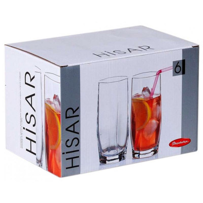 Набор стаканов HISAR 6шт 275мл (коктейль) PASABAHCE 42859B-1
