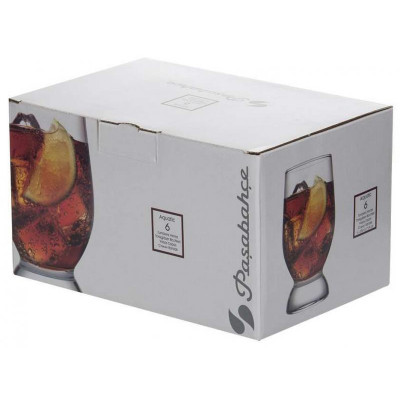 Набор стаканов AQUATIC 6шт 225мл PASABAHCE 42972B-1