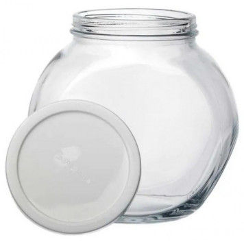 Банка с белой пласт. крышкой БЕЛЛА 2140мл PASABAHCE 43994B-1