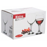 Набор бокалов BISTRO 6шт 225мл (красное вино) PASABAHCE 44412B
