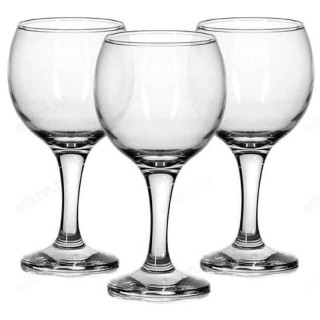 Фужер для вина набор 3шт BISTRO 44415B белое вино