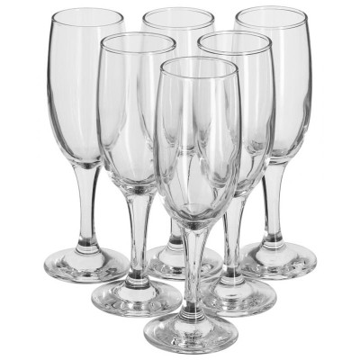 Набор бокалов BISTRO 6шт 190мл (шампанское) PASABAHCE 44419B-1