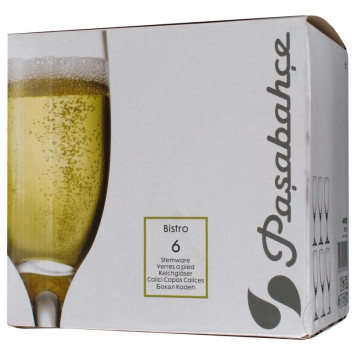 Набор бокалов BISTRO 6шт 190мл (шампанское) PASABAHCE 44419B