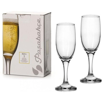 Набор бокалов BISTRO 2шт 190мл (шампанское) PASABAHCE 44419B2